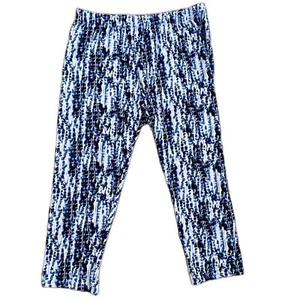 NoBo No Boundaries Junior Girls Size Large (11-13) Leggings Blue Tie Dye Stretch - Picture 1 of 6