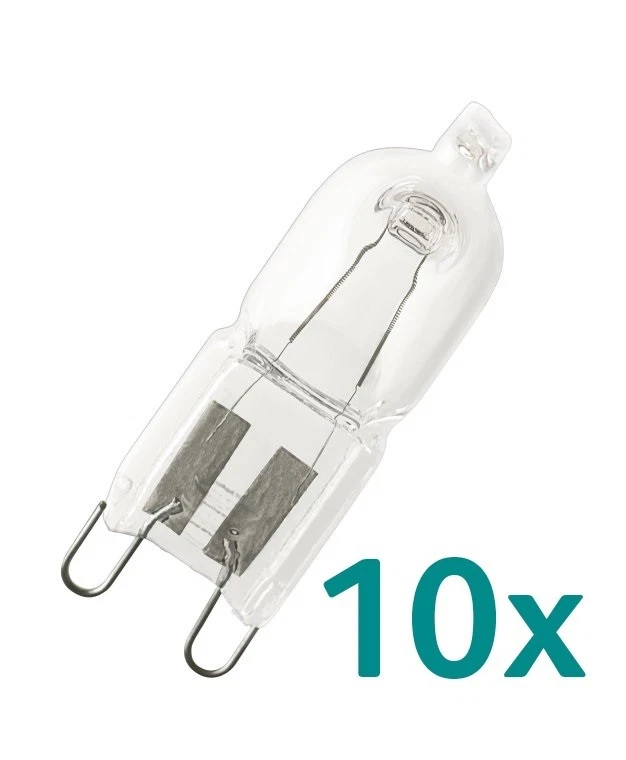 10x Osram Halopin 33W = 40W 240V Pro-Version 66733 Halogenlampe G9 Pro 33 Watt - Bild 1 von 1
