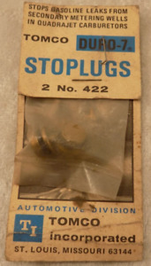 Tomco STOPLUGS Quadrajet carburetor repair metering well plugs (2) # 422
