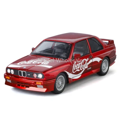 1:24 Diecast Vehicle for BMW M3 E30 Model Car Toy Collection Sound Light Toy - Image 1 of 4