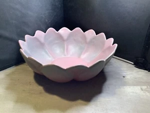 Cerámica artística Niloak grande de colección Ozark Dawn Lotus consola cuenco 12 pulgadas - Imagen 1 de 9