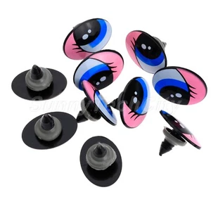 10/50X Acrílico Ovalado Seguridad Plástico Ojos para Juguete Títeres Muñecas Artesanía Ojos Nuevos - Imagen 1 de 6