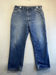 Vintage Key Jeans Men 38x29 Actual 36x29 Blue Relaxed Straight Whiskered Denim - Picture 1 of 12