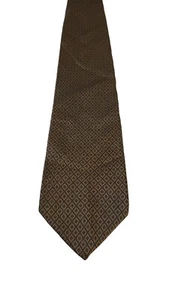 Claybrooke Vintage Silk Tie Green Black Geometric Men Necktie Made In USA - Picture 1 of 12