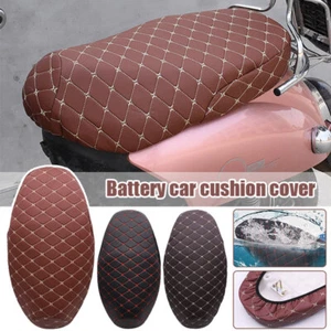 Funda Cojín Asiento Moto PU Universal Impermeable A Prueba de Polvo Almohadilla Protectora. - Imagen 1 de 19
