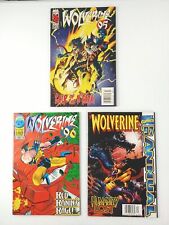 Lot de kiosque à journaux Woverine '95 '96 '97 Annuals #1 2 3 TOUT rare (1995 Marvel Comics)