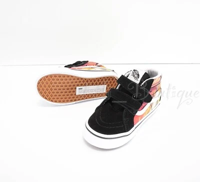 NoBox Vans Sk8-Mid Reissue Toddler Shoe Shark Sunset Black White Multi Size 6.5K - Image 1 of 4