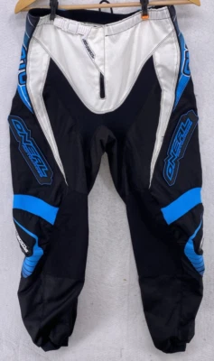 Calça de ciclismo ONEAL MASCULINA tamanho 32 preta azul ELEMENT SERIES moto - Imagem 1 de 4