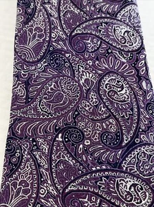 Corbata de seda Joseph Abboud púrpura cachemira - Imagen 1 de 9