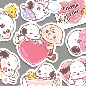 Adesivi Snoopy, adesivi Kawaii, adorabili adesivi diario e planner arachidi - Foto 1 di 4