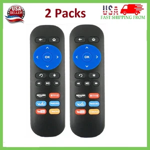 (2x Packs) Newest Replacement Remote for ROKU 1/2/3/4 Express+/Premiere+/Ultra - Picture 1 of 13