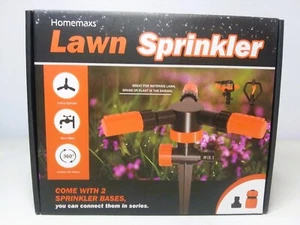 Homemaxs Garden Lawn Sprinkler Heads Set with 2 Bases - Picture 1 of 3