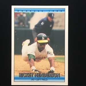 1991 Rickey Henderson - Donruss Leaf #193 - Athletics - J1-239