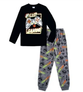 Video Game Controller Pajamas Boys 8 NEW L/S Shirt Pants Gaming Pjs Set NWT - Picture 1 of 6