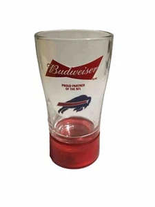 Budweiser Buffalo Bill’s Touchdown Red Light Sync Beer Pint Glass - Picture 1 of 4