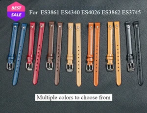 Genuine Leather For Fos ES3861 ES4340 ES4026 ES3862 ES3745 Watch Band pretty New - Picture 1 of 17