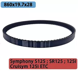 860x19.7x28 Bando Drive Belt For SYM Symphony S125 SR125 125i Cruisym 125i ETC - Picture 1 of 9
