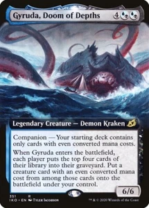 Gyruda, Doom of Depths Extended Art (Near Mint NM Full) Magic MTG - Ikoria - Picture 1 of 1