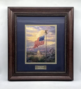 THOMAS KINKADE Library Edition America’s Pride Flagge KUNSTDRUCK - sehr schön! 17”x19” - Bild 1 von 8