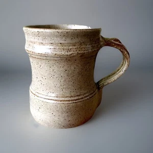 Taza de café de cerámica hecha a mano gres natural marca Potter 12 OZ 4,25" COMO NUEVA - Imagen 1 de 4