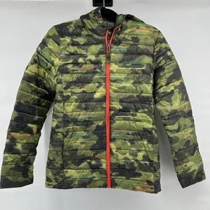 Lands End Kids Boys Primaloft Winter Coat Jacket With Hood Size XL 14-16 Green - Picture 1 of 6