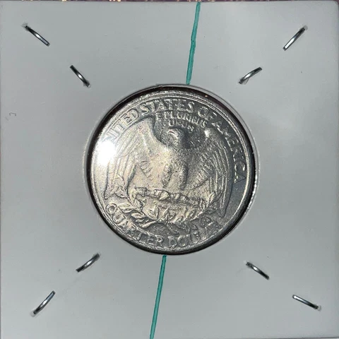 1996-P US Quarter Coin Rare “Rotated Die” Mint Error & “Weak Strike" Cover