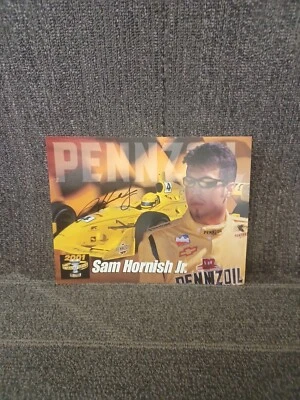 Sam Hornish, Jr. Autographed 11" X 8 1/2" Photo Slick - Image 1 of 2
