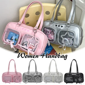 Womens Shoulder Bag Japanese Lolita Cute Girl Handbag Jk Ita Bag Transparent New - Picture 1 of 23