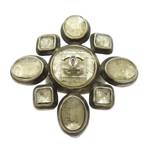 CHANEL Gripoix CC Ring Metal - Picture 1 of 7