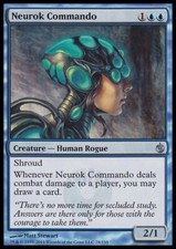 Magic the Gathering MTG Neurok Commando (28) Mirrodin Besieged   LP