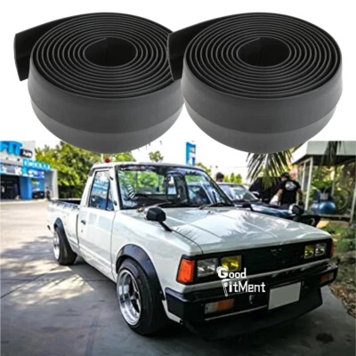 For Mazda B2000 B1800 Pickup 2Pcs Black Fender Flares Flexible Rubber Widebody - Image 1 of 4