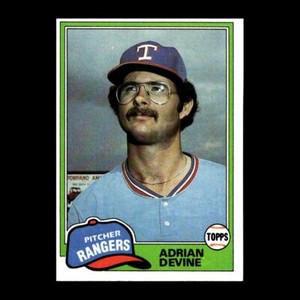 Adrian Devine 1981 Topps Texas Rangers #464 Nice!