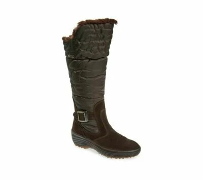 ¡Nuevo! Bota Pajar Natasha Imitación Piel Impermeable Marrón Talla 37 EUR 6-6.5 US DD455A Foto 1 de 4