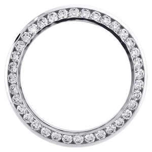 Genuine Round Diamond 10 Points Channel Set Bezel For 36mm Rolex DateJust 3.6 CT - Picture 1 of 3