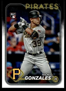 2024 Topps #168 Nick Gonzales novato Piratas de Pittsburgh - Imagen 1 de 2