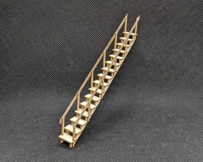 1:48 Scale  24"  Staircase Kit (unpainted wood) PNWM - Image 1 of 2