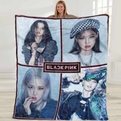 Blackpink Fleece Blanket Bed Sofa Office Throw Birthday Gift  50*60in - Image 1 of 2