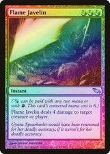 Flame Javelin FOIL Shadowmoor NM Red Uncommon MAGIC GATHERING CARD ABUGames