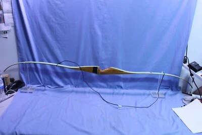 Vintage Bear Archery Cub 33# Semi Recurve Longbow Glass Powered 1950s RH Nice - Image 1 of 4