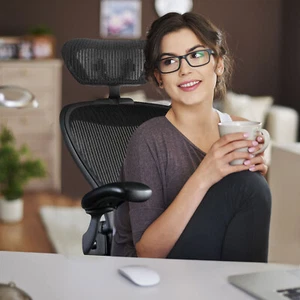 Headrest Fit Herman Miller Aeron Chair Size A B C by OFFICE LOGIX SHOP