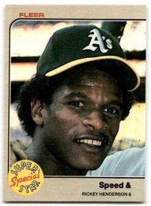1983 Fleer Rickey Henderson Oakland Athletics #646