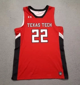 Camiseta deportiva de baloncesto Under Armour para hombre Texas Tech Red Raiders talla L NUEVA #22 - Imagen 1 de 7