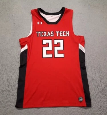Under Armour Men’s Texas Tech Red Raiders Basketball Jersey Sz.L NEW #22 - Image 1 of 4