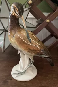 1950 Rare Karl Ens Germany Vintage Porcelain Statue Figurine Snipe Marked 9" - Picture 1 of 11
