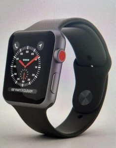Apple Watch Series 3 42mm Aluminium Case with Sports Band - Black/Charcoal Gray  - Picture 1 of 1