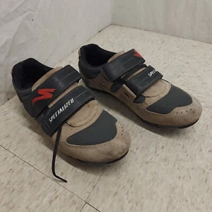 Specialized Sport MTB Cycling Shoes Mens Size 11.5 Euro 45 Brown Metal Clip On - Picture 1 of 10