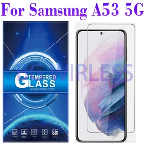 For Samsung Galaxy A53 5G Clear- TEMPERED GLASS SCREEN PROTECTOR ,Case Friendly - Picture 1 of 8