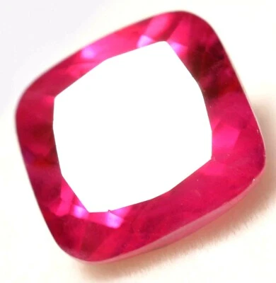  6.45 Ct Natural Pinkish Red Mozambique Ruby GGL Certified 9 Mohs Treated Gem  - Image 1 of 4