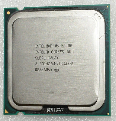 Intel Core 2 Duo E8400 3.0 GHz 2 Cores 6MB 1333MHz SLB9J LGA775 CPU Processor - Image 1 of 4