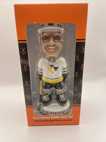 Mario Lemieux Penguins Hand Painted AGP Bobble PiTTSBURGH PENGUINS RARE Cover